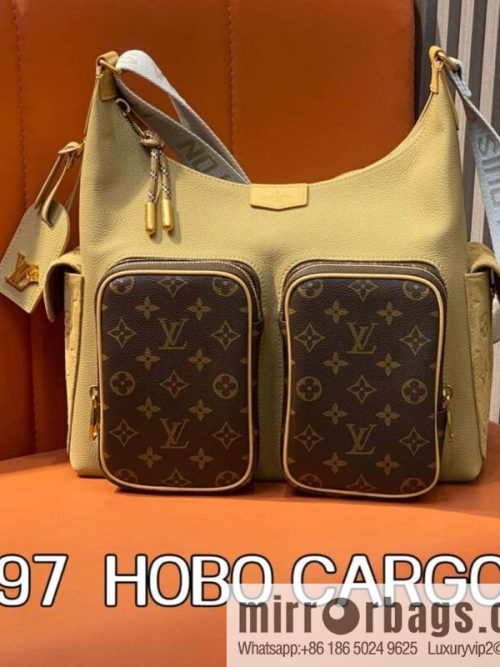 [Original order boutique] M12697 presbyopia brown, men\'s bag messenger bag series HOBO CARGO handbag