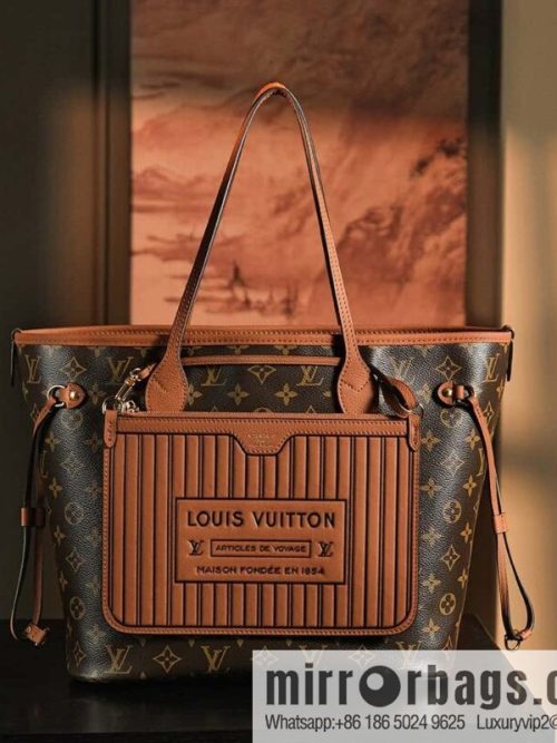 LV 𝐍𝐄𝐕𝐄𝐑𝐅𝐔𝐋𝐋 chip diamond beating code shopping bag series #M