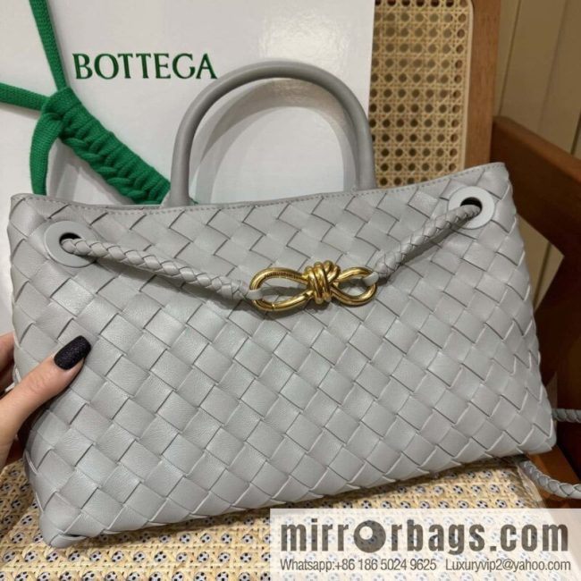 BV Small Horizontal Andiamond Handbag 766010 Silver Grey