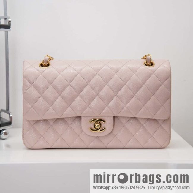 CHANEL 𝐂𝐥𝐚𝐬𝐬𝐢𝐜 𝐅𝐥𝐚𝐩 Medium Classic Cover Bag, Sakura Powder 🌸 A01112