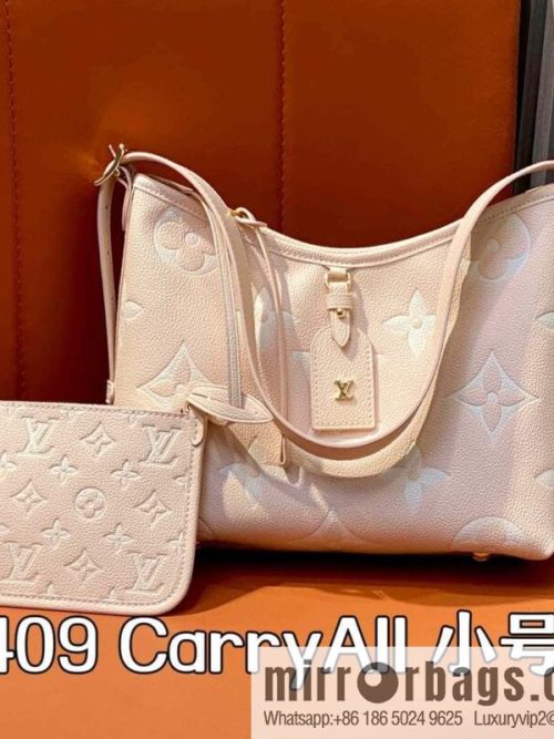 [Original order boutique] M12409 milkshake powder, full leather shopping bag series CarryAll small handbag M46288