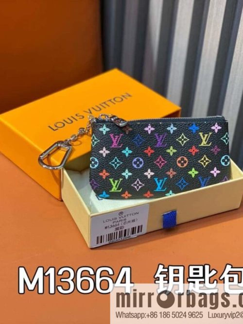 [Original order boutique] M13664 black color, key bag wallet series, key bag M62650 82620