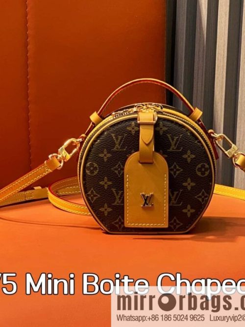 [Original order boutique] M83575 presbyopia M83614 yellow flower, small apple bag MINI round cake bag Mini Boite Chapeau handbag