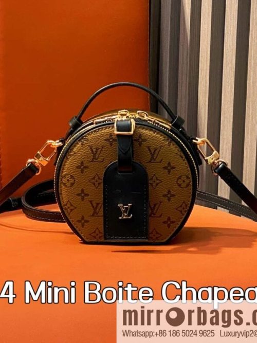 [Original order boutique] M83614 yellow flower M83575 old flower, small apple bag MINI round cake bag Mini Boite Chapeau handbag