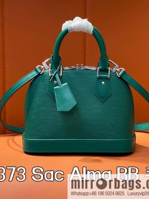 [Original order boutique] M12373 green, water ripple shell bag Sac Alma BB handbag