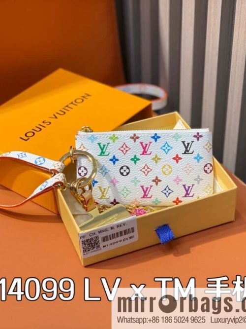 [Original order boutique] M14099 white color, mobile phone case change purse, the new LV x TM mobile phone case of the season.