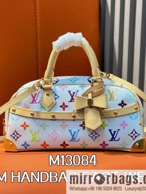 [Original order boutique] M13084 white color, bowling LV X TM HANDBAG EAST WEST handbag