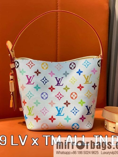[Original order boutique] M13089 white color, bucket bag series LV x TM ALL IN BB handbag