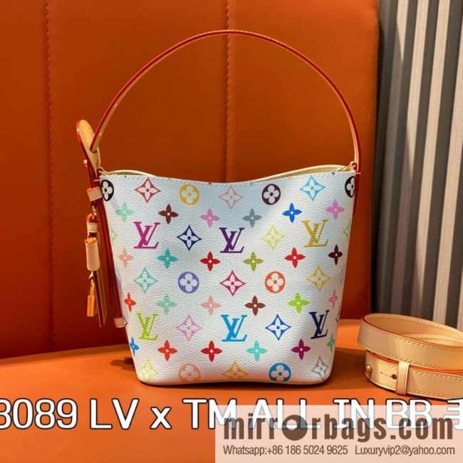 [Original order boutique] M13089 white color, bucket bag series LV x TM ALL IN BB handbag
