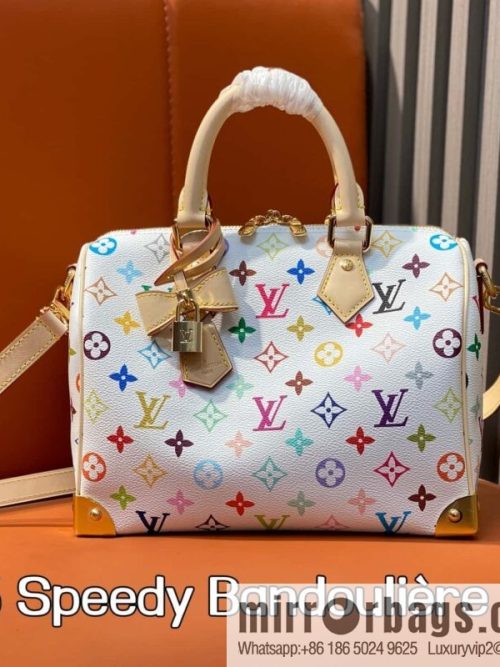 [Original order boutique] M13085 white color speedy pillow bag, this Speedy Bandoulière 25 handbag