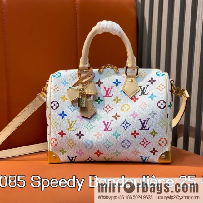 [Original order boutique] M13085 white color speedy pillow bag, this Speedy Bandoulière 25 handbag