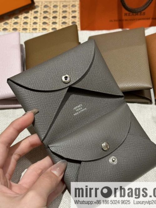 Calvi card bag H083674CKI2 change bag, tin ash.