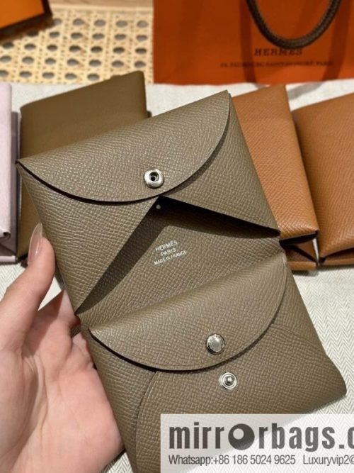 Calvi card bag H083674CKI2 change bag, elephant gray.