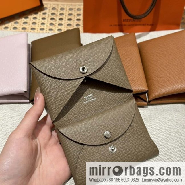 Calvi card bag H083674CKI2 change bag, elephant gray.