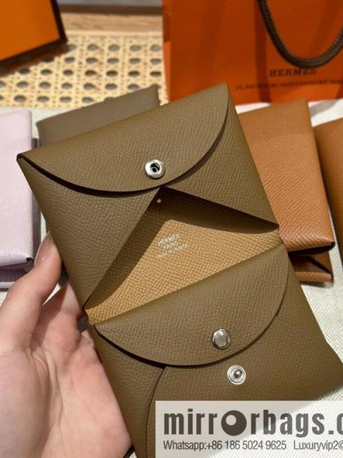 Calvi card bag H083674CKI2 change bag, chestnut cookie color