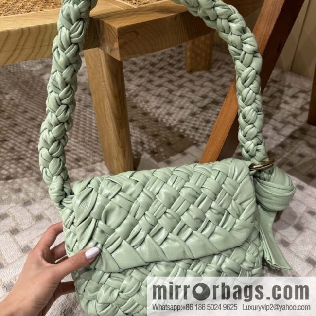 BV Kalimero Citta Handbag 785797 Fresh Mint Green