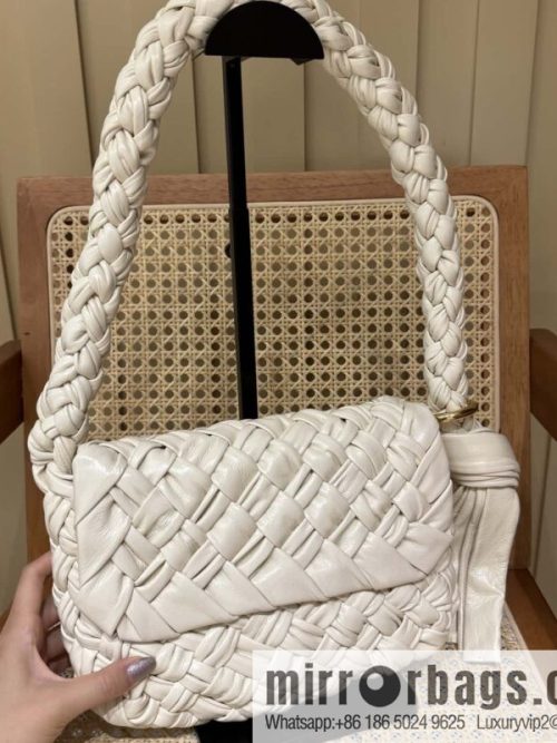 BV Kalimero Citta Handbag 785797 Bone Beige