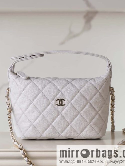 𝐂𝐡𝐚𝐧𝐞𝐥 𝟐𝟓𝐜 early spring new, lunch box bag, light gray 🩶 AP4386