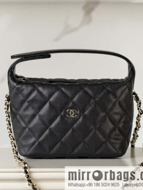 𝐂𝐡𝐚𝐧𝐞𝐥 𝟐𝟓𝐜 early spring new, lunch box bag, black gold 🖤 AP4386