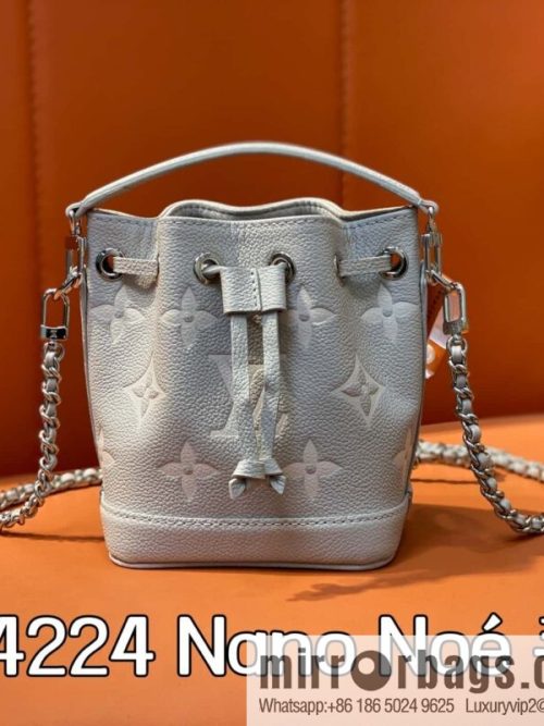 [Original order boutique] M81626 M14224 taro mud purple silk screen printing bucket bag, this Nano Noé handbag