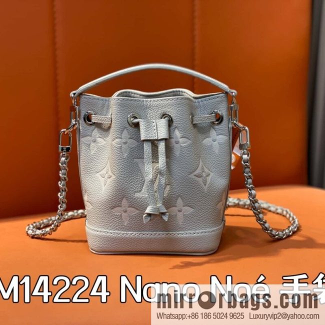 [Original order boutique] M81626 M14224 taro mud purple silk screen printing bucket bag, this Nano Noé handbag