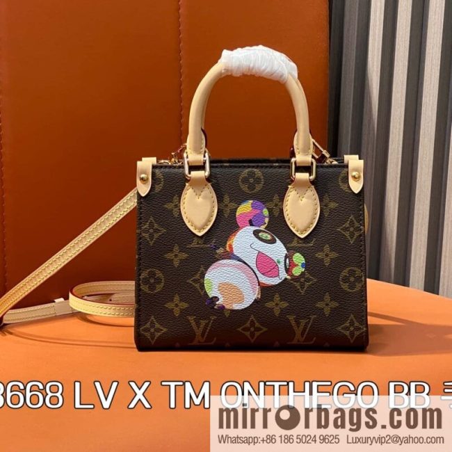 [Original order boutique] M13668 presbyopia, panda square bag, variable code chip version LV X TM ONTHEGO BB handbag