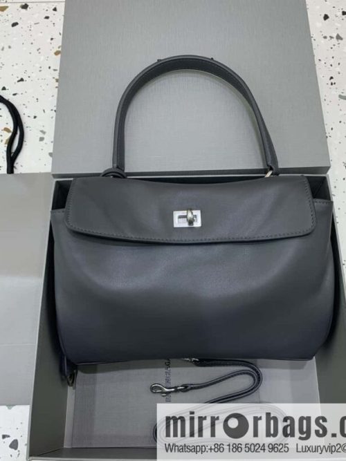 🖤[Small premium gray 】 𝐁𝐀𝐋𝐄𝐍𝐂𝐈𝐀𝐆𝐀 𝐑𝐎𝐃𝐄𝐎 𝐁𝐀𝐆 series handbag model number: 78972