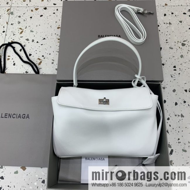 🖤[Small white 】 𝐁𝐀𝐋𝐄𝐍𝐂𝐈𝐀𝐆𝐀 𝐑𝐎𝐃𝐄𝐎 𝐁𝐀𝐆 series handbag model number: 78972