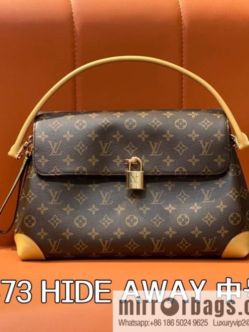 [Original order boutique] M14473 monogram lock bag large bag HIDE AWAY medium handbag