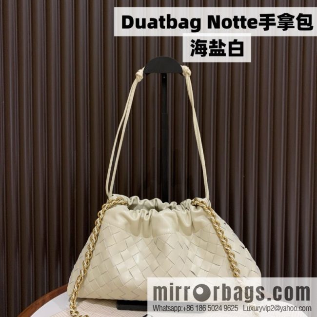 BV Dustbag Notte Clutch 839394 Sea Salt White