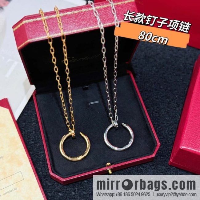 ❗New ❗ 80cm ☀☀ Cartier Cartier glossy nail necklace ☀