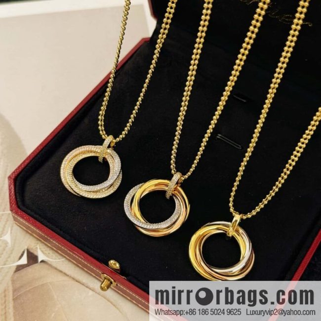 ❗New ❗ ☀ Cartier Cartier New three-ring necklace ☀