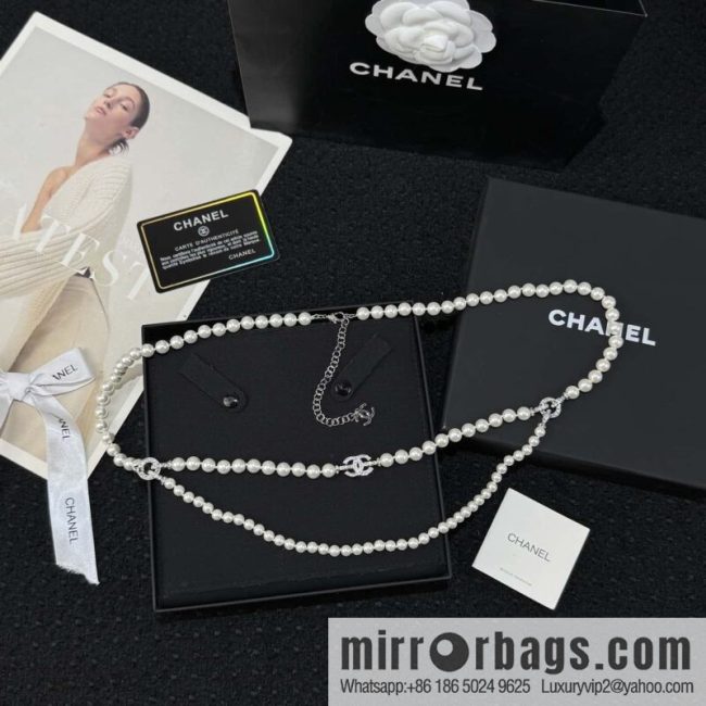 ❗️New ❗️☀️ New ☑️ Chanel double c pearl waist belt waist chain ☀️