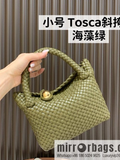 BV S Tosca crossbody bag 776755 Seaweed green
