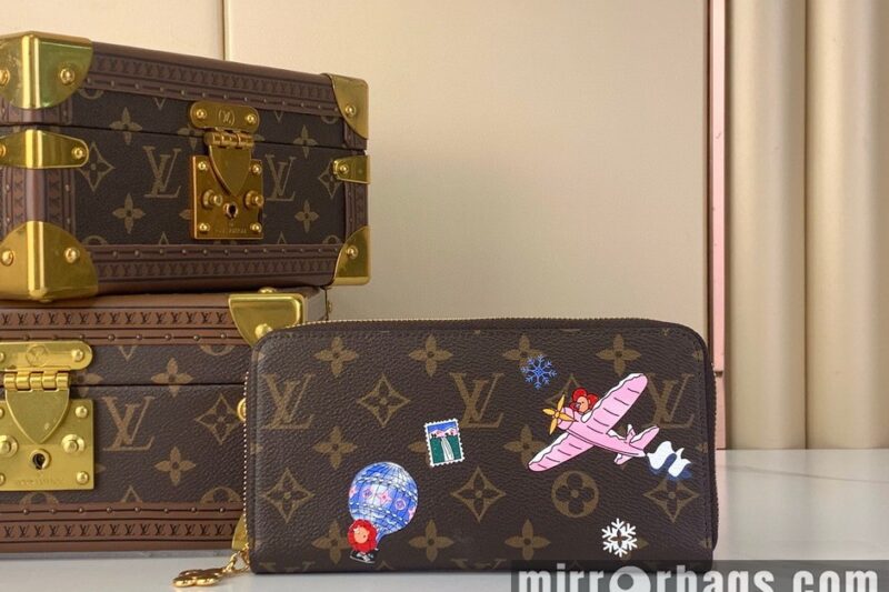 Replica LV Bags Zippy m26256 19.5×10.5×2.5cm gf